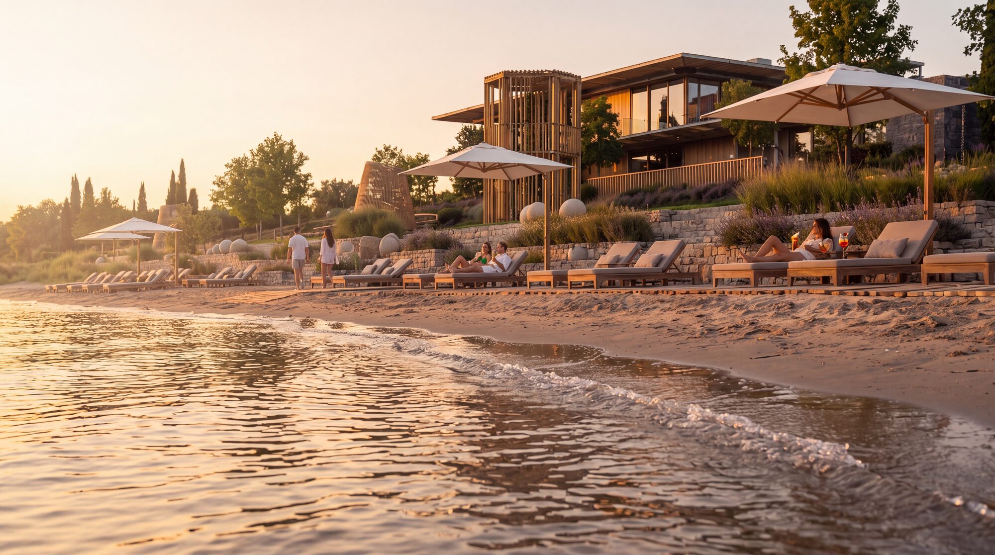 Beaches and embankment